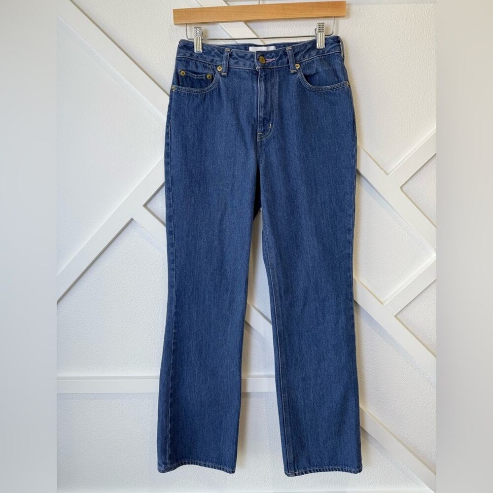 Tu Es Mon TRESOR The Amethyst Jean Mid Rise Slim Fit Flare Size 26